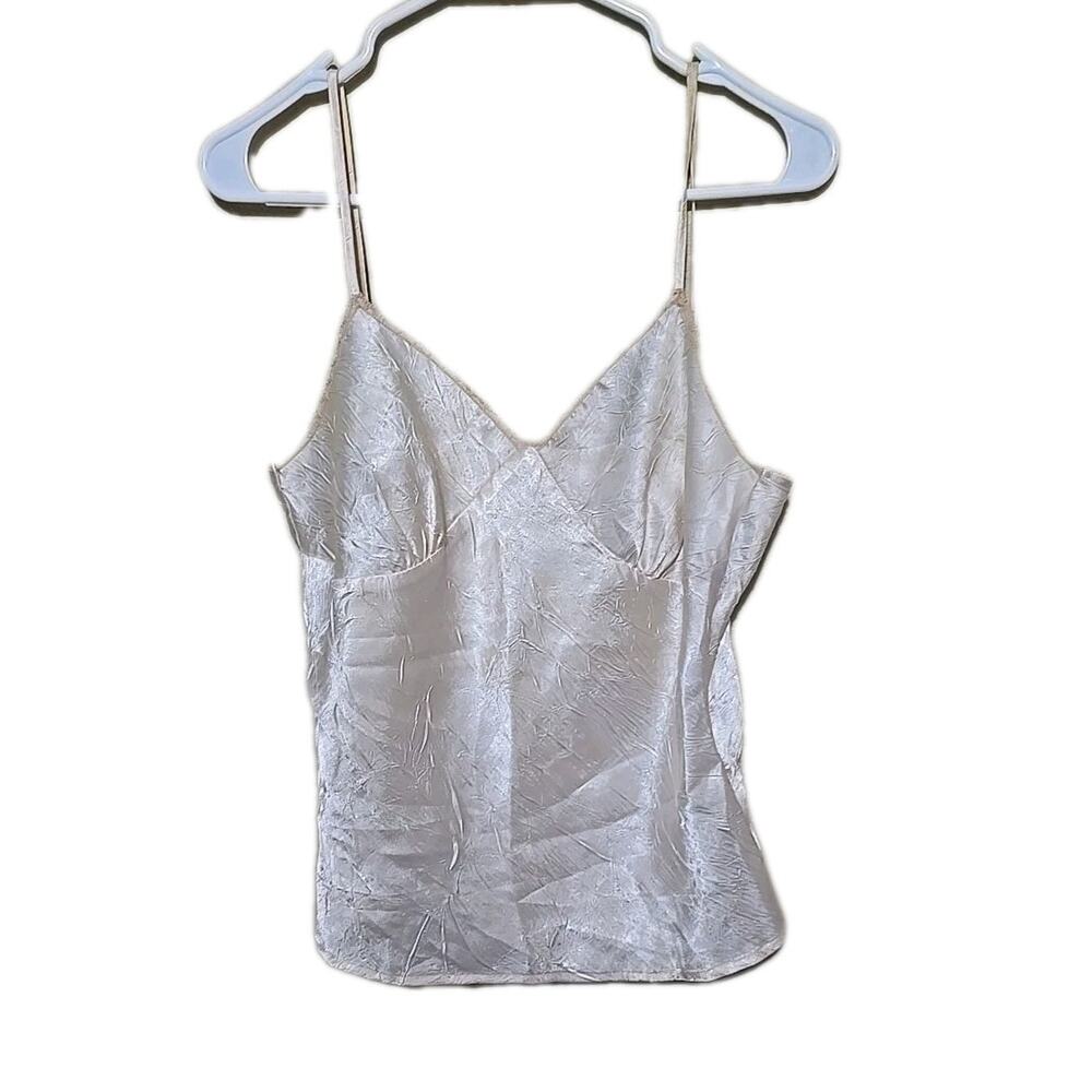 Vtg Xhilaration Y2K Pink Preppy Coquette Camisole Tank Top Womans Size Large